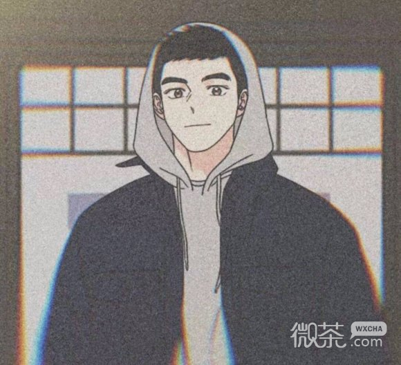 微信黑白酷酷的性感二次元男生头像