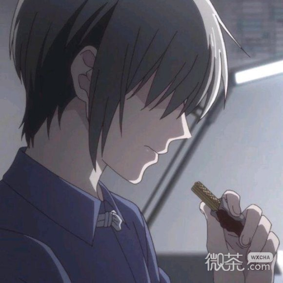 微信伤感丧系二次元男生头像