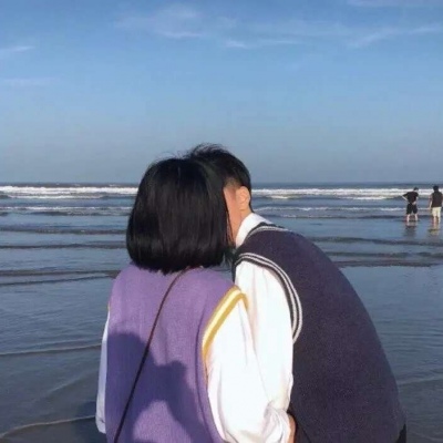 一对两张的微信真人情侣头像