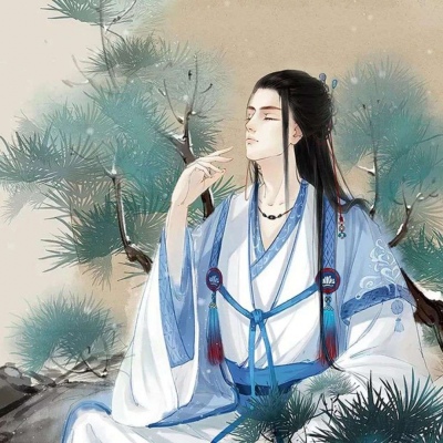 高冷孤傲风格的微信二次元古风男生头像