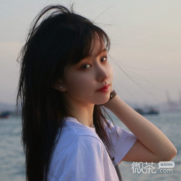 微信最潮抖音清新长发网红女生头像