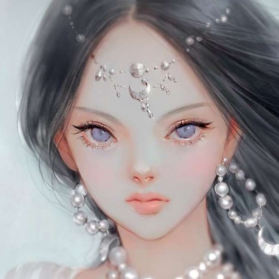 好看颜值高的微信二次元手绘女生头像