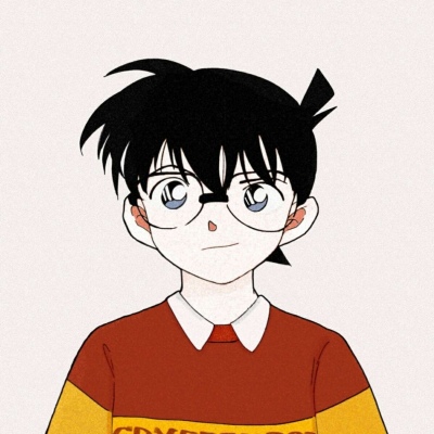 名侦探柯南主题的微信五黑头像合集