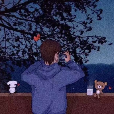 个性好看的微信卡通风格情侣头像