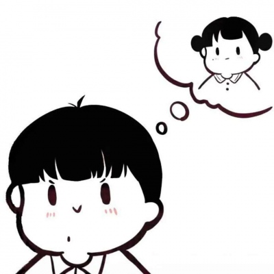 个性好看的微信卡通风格情侣头像