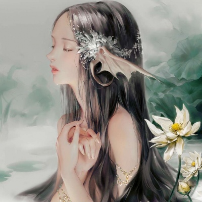 好看颜值高的微信二次元手绘女生头像