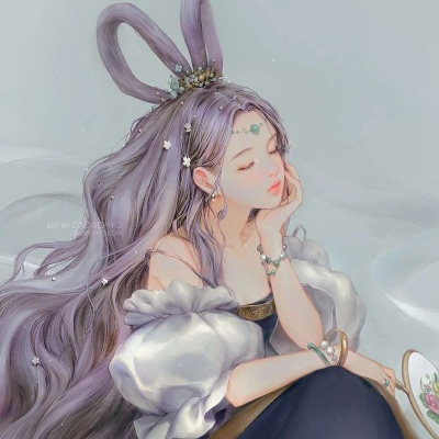 好看颜值高的微信二次元手绘女生头像