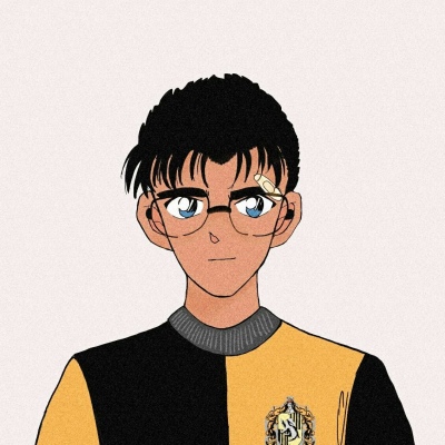 名侦探柯南主题的微信五黑头像合集