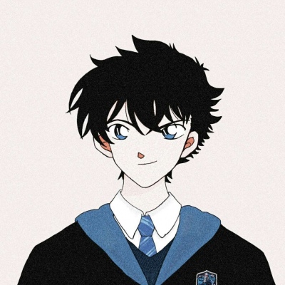 名侦探柯南主题的微信五黑头像合集