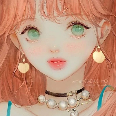 好看颜值高的微信二次元手绘女生头像