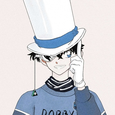 名侦探柯南主题的微信五黑头像合集