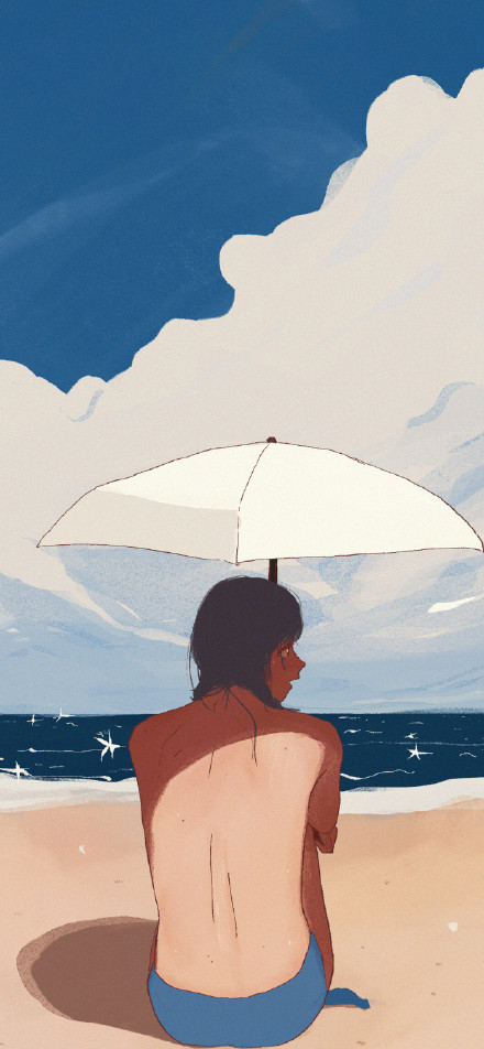 少量稀缺唯美手绘聊天背景图