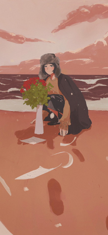 少量稀缺唯美手绘聊天背景图