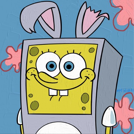 海绵宝宝家族油画动漫头像