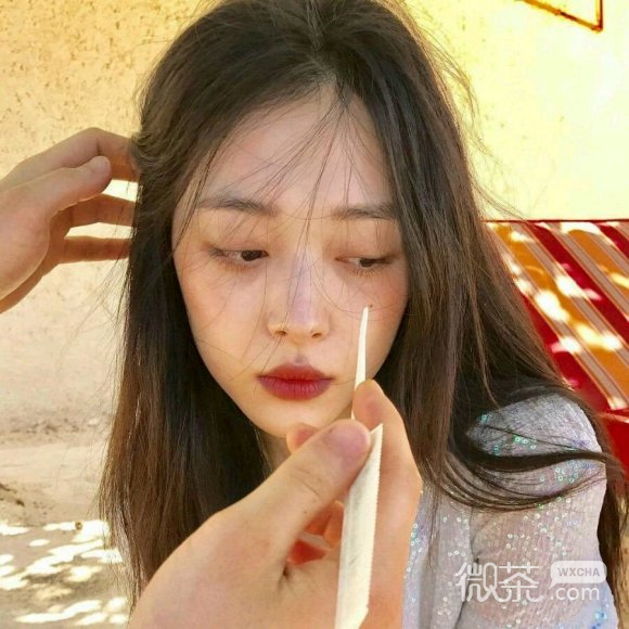 微信最潮快手网红女生头像