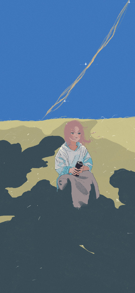 少量稀缺唯美手绘聊天背景图
