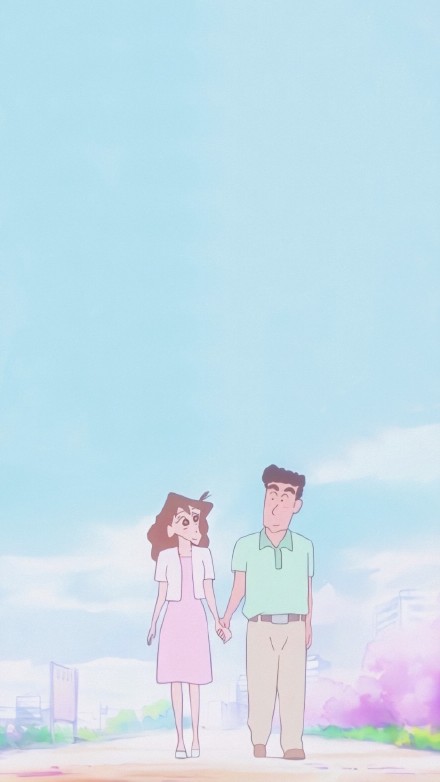 令人羡慕的蜡笔小新聊天背景图
