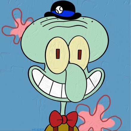 海绵宝宝家族油画动漫头像