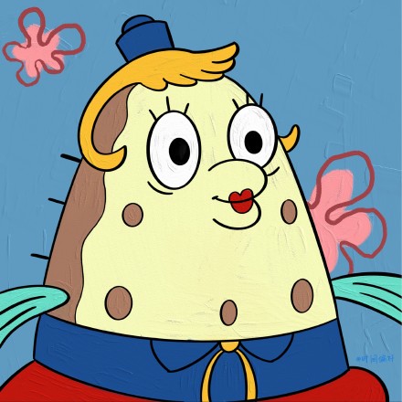 海绵宝宝家族油画动漫头像