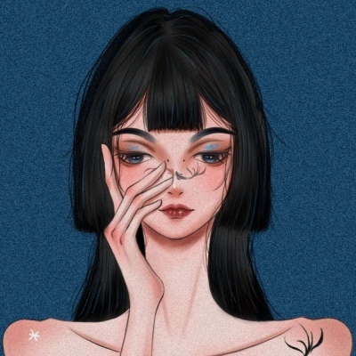 手绘女生动漫头像