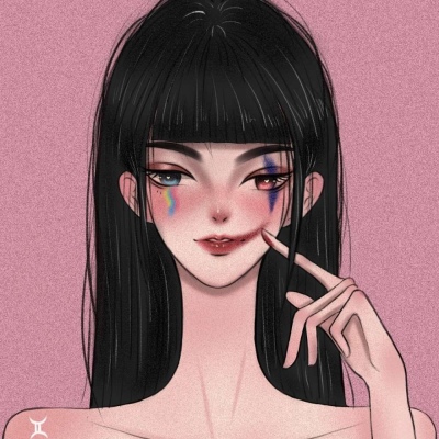 手绘女生动漫头像