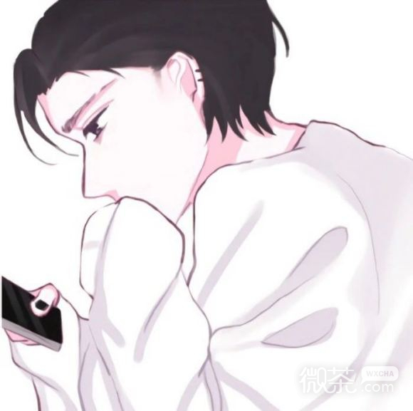 甜蜜粉色二次元微信情侣头像