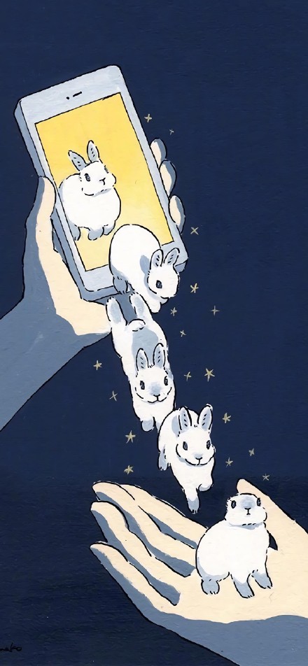 夏日动漫人物ins风绝美聊天壁纸背景图