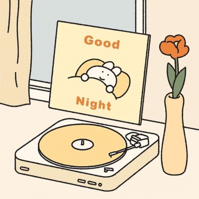 暖色调治愈系简单动漫背景图