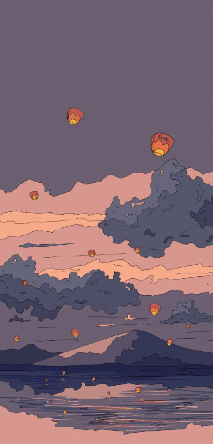 二次元动漫场景插画壁纸