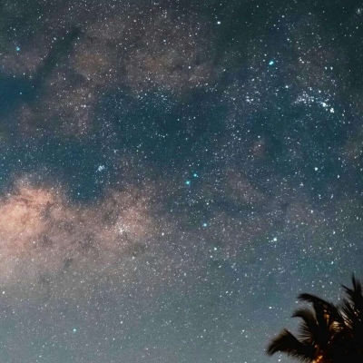 星空闪烁唯美星空背景图