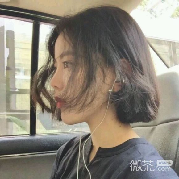 微信小清新时尚长发女生头像
