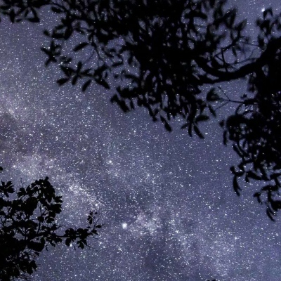 星空闪烁唯美星空背景图