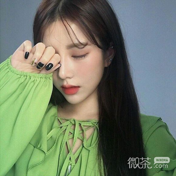 微信小清新时尚长发女生头像