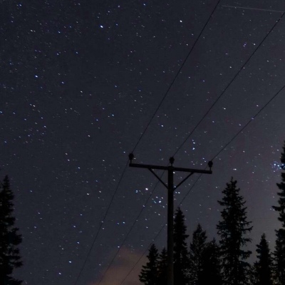 星空闪烁唯美星空背景图