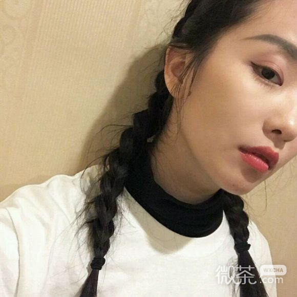 微信小清新时尚长发女生头像
