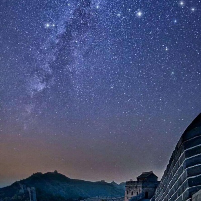 星空闪烁唯美星空背景图