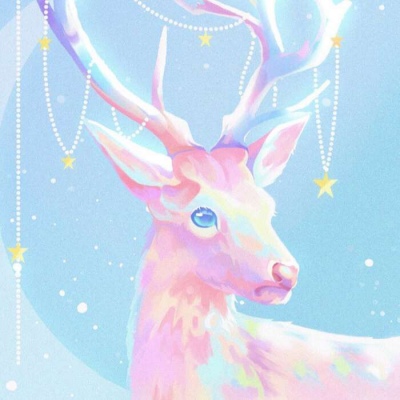 唯美治愈创意插画背景图