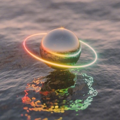 彩色梦幻云朵微信背景图