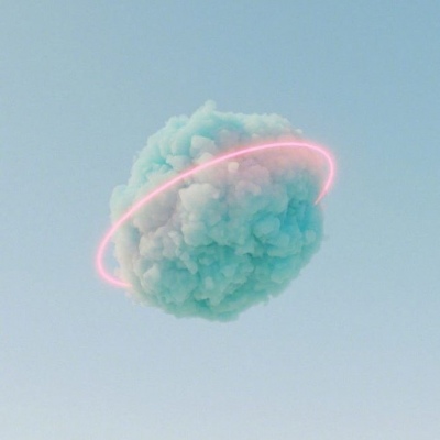 彩色梦幻云朵微信背景图