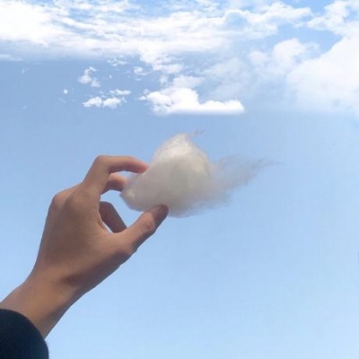 个性唯美蓝色系简约朋友圈配图