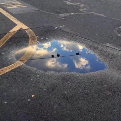 个性唯美蓝色系简约朋友圈配图