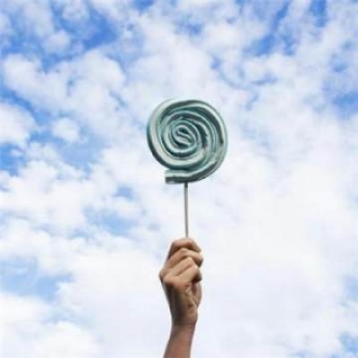 唯美蓝色系天空背景图