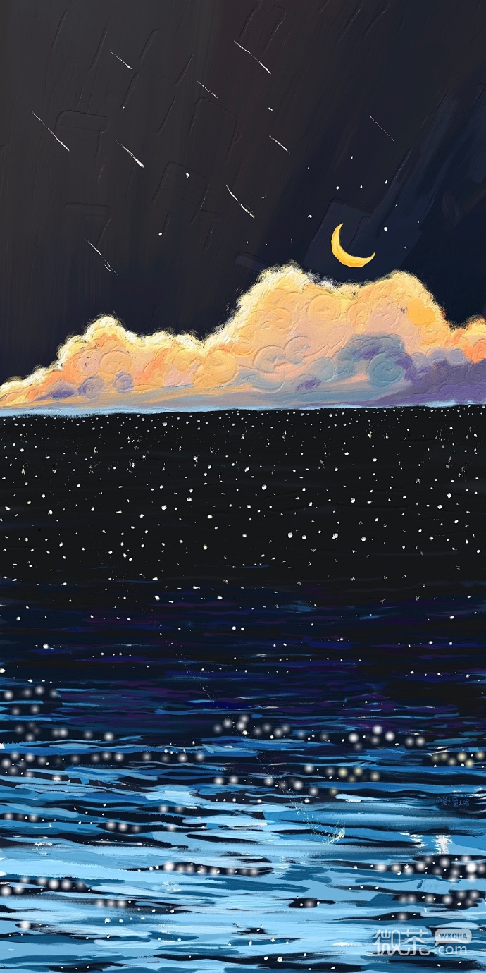 手绘油画风景壁纸