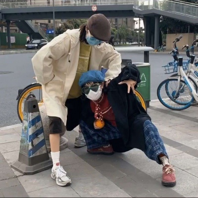 一对两张闺蜜真人微信头像