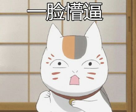 夏目友人帐-肥猫咪可爱搞笑表情包