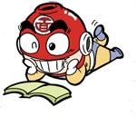 红色面碗的超人表情