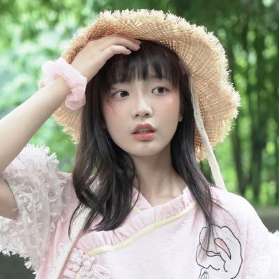 ins夏日限定小清新干净可爱气质女头