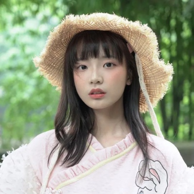 ins夏日限定小清新干净可爱气质女头