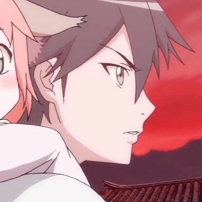 手绘可爱二次元动漫情头