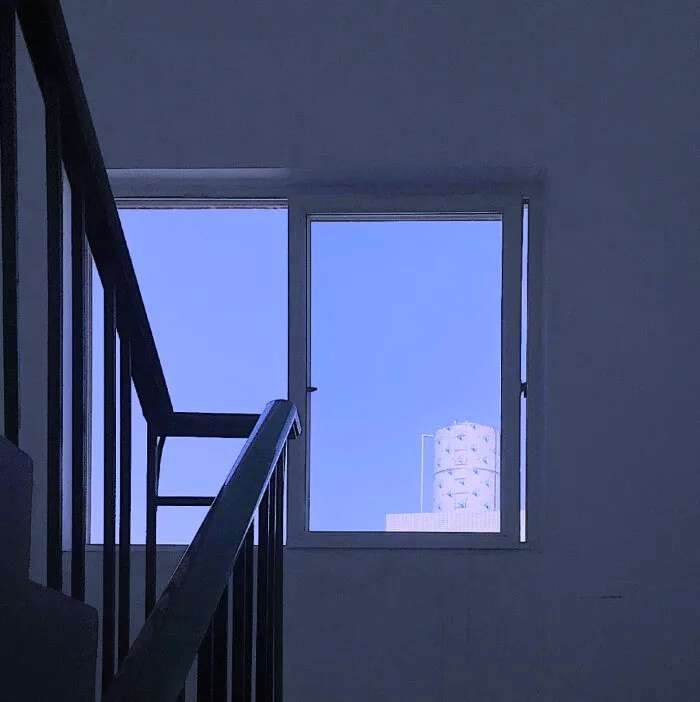 微信蓝色调朋友圈配图